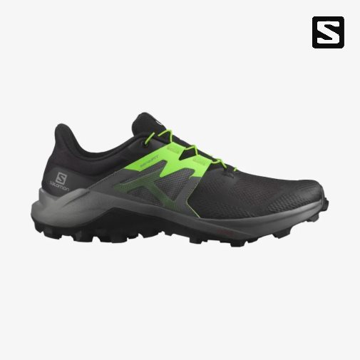 Sapatilhas Trail Running Salomon Wildcross 2 Masculino Pretas Verdes | PT M60243